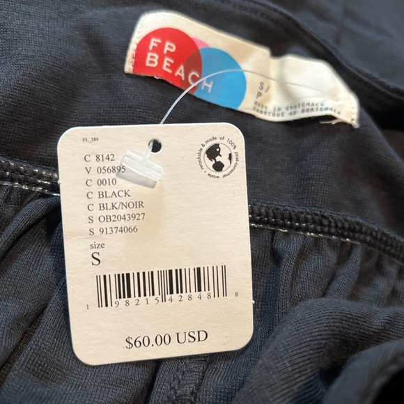 Free People Mazarine Babydoll Dress In Black. NWT! Sz S - Picture 2 of 3